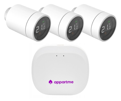 Zestaw Smart Home Appartme Zestaw Inteligentnego sterowania ogrzewaniem 3+1
